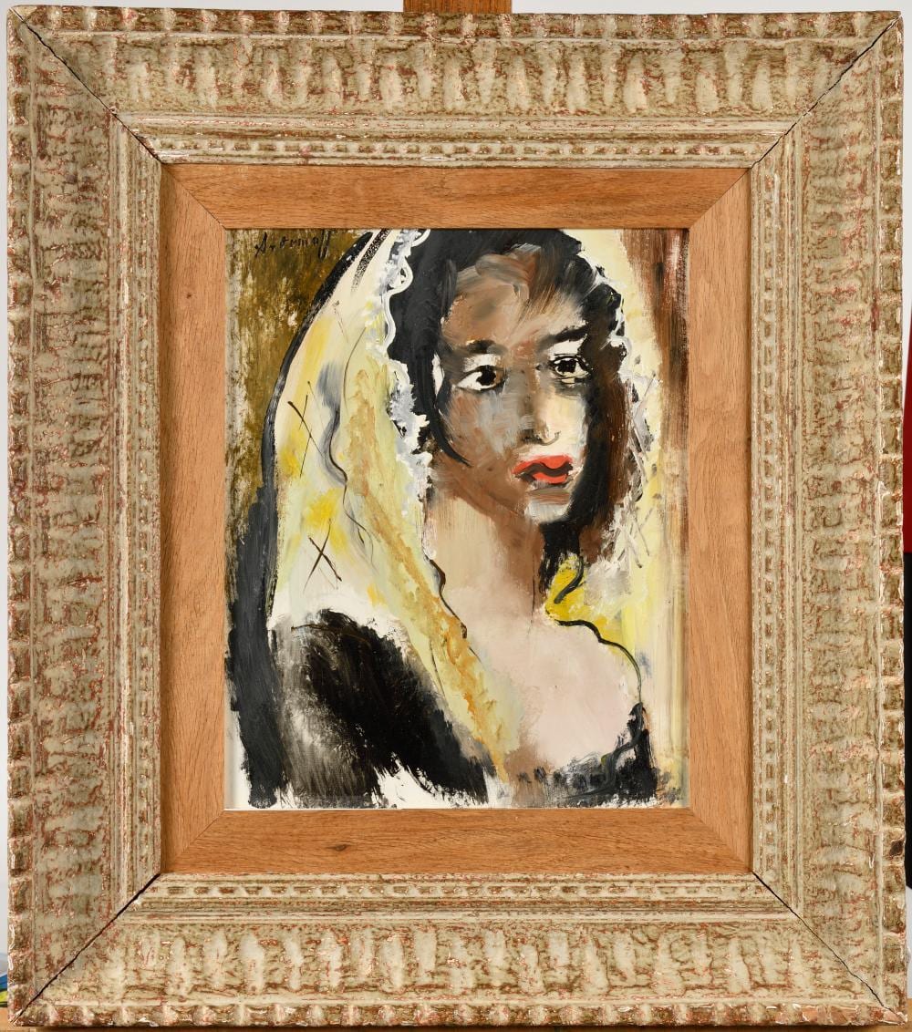 georges artemoff 1892 1965 portrait de fran oise m riguet au voile blanc vers 1963 · Osenat · 2024-01-14 Georges Artemoff comparable auction result: georges artemoff 1892 1965 portrait de fran oise m riguet au voile blanc vers 1963