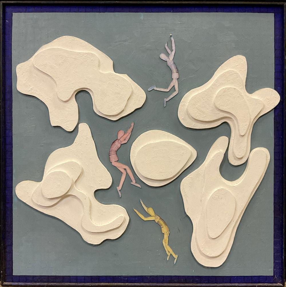 Derek William Carruthers comparable auction result: derek carruthers 1935 2021 island gymnastics 3d mixed media signed and titled verso 77cm x 76cm