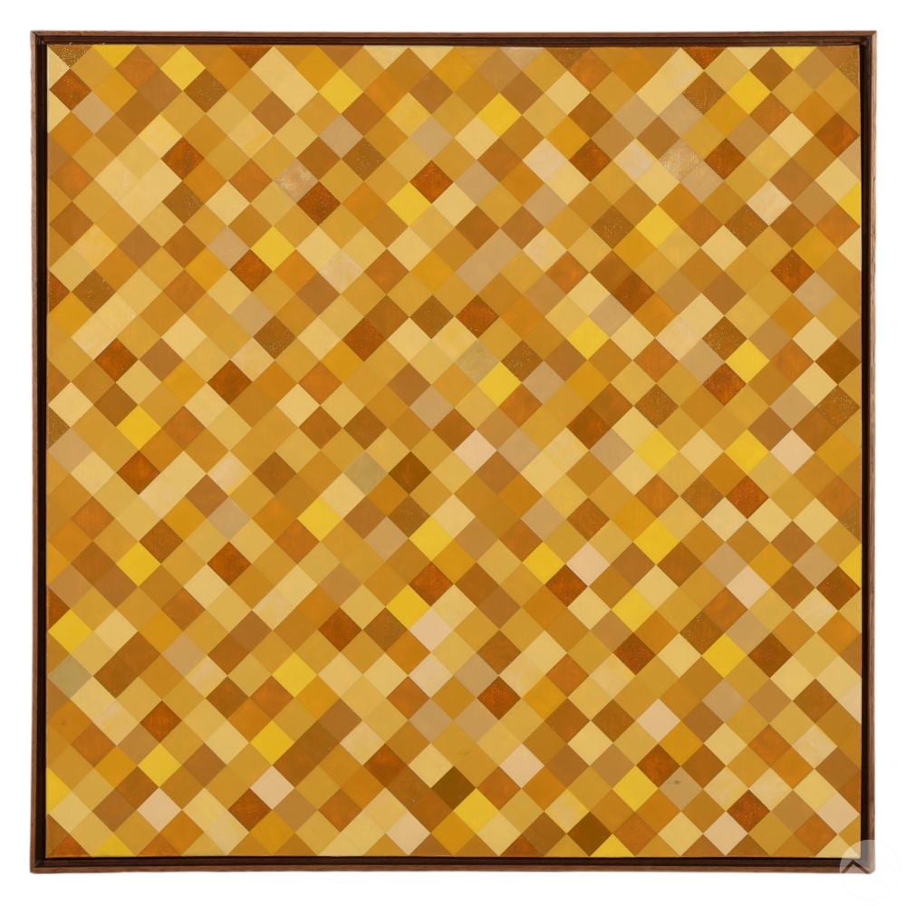 Paula Kadunc comparable auction result: paula kadunc b 1954 geometric op art 508 painting