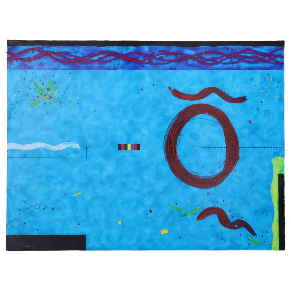 Cerj Lalonde comparable auction result: cerj lalonde b 1954 modernist abstract painting