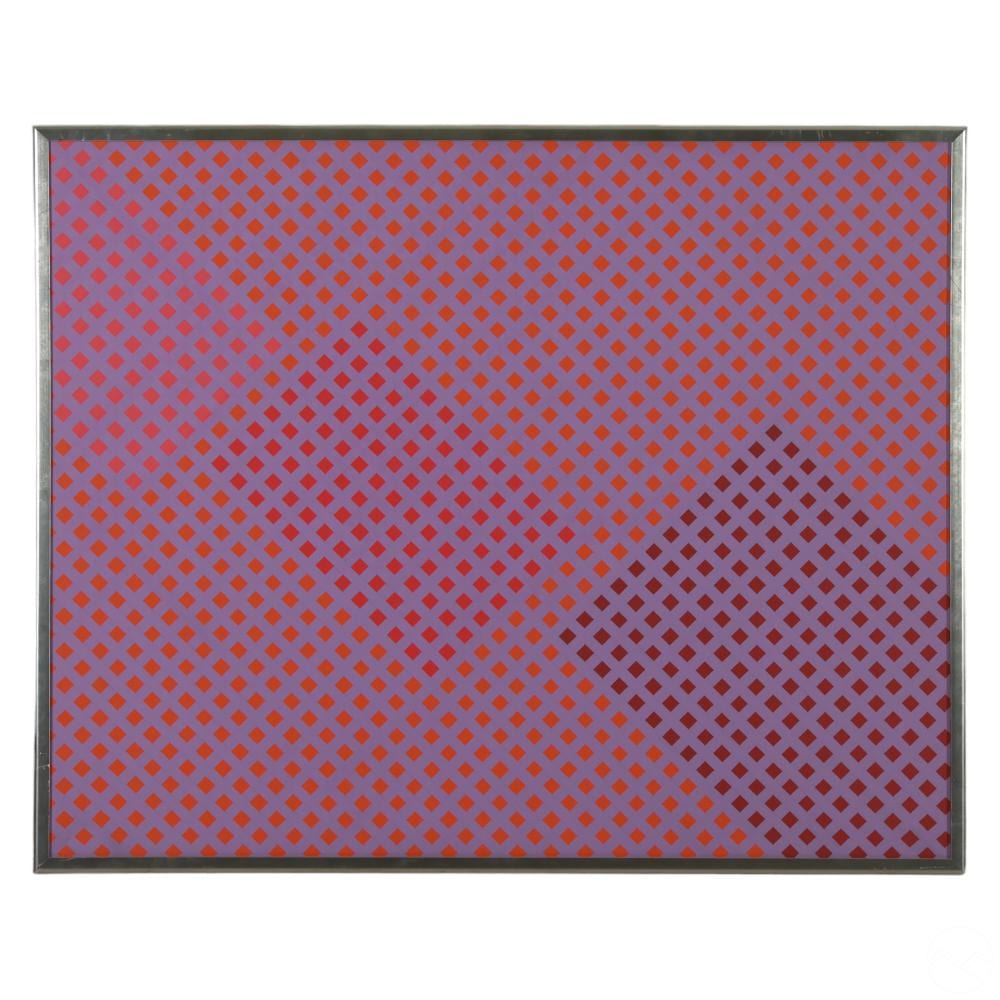 Marjorie Wilson comparable auction result: marjorie wilson 20c geometric op art 5 painting