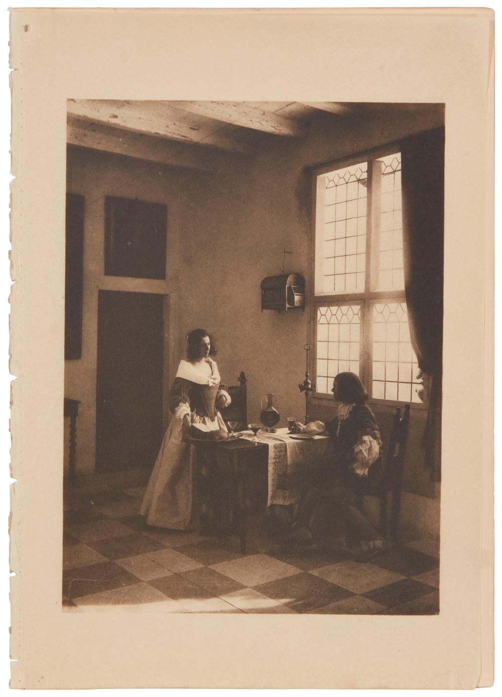 Guido Rey comparable auction result: guido rey 1861 1935 a flemish interior 1908 photogravure on tissue paper image 8 5 h x 6 25 w sheet 11 125 h x 7 75 w