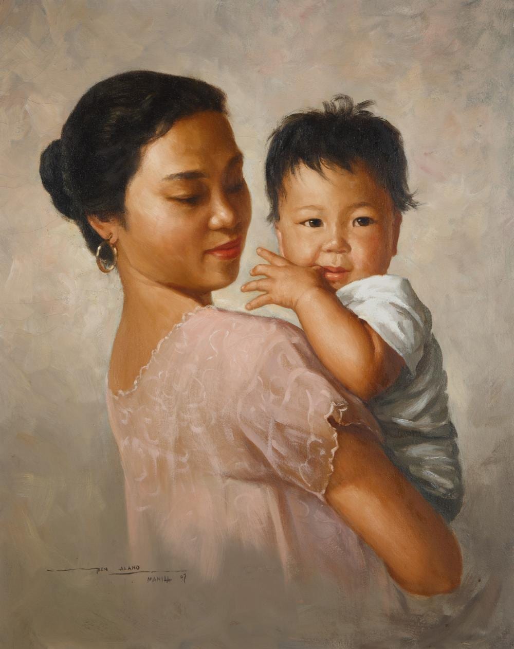 Benjamin Alano comparable auction result: benjamin alano filipino 1920 1991