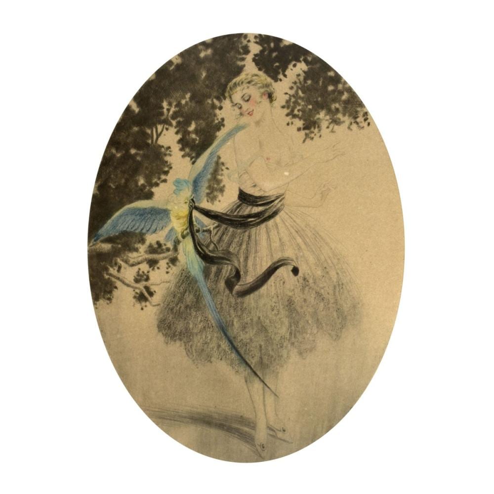Georges Grellet comparable auction result: georges grellet 1869 1959 color etching