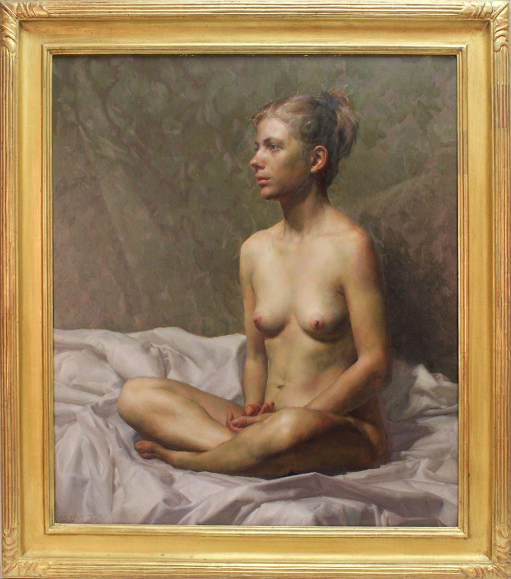 Jacob Collins comparable auction result: jacob collins b 1964 new york