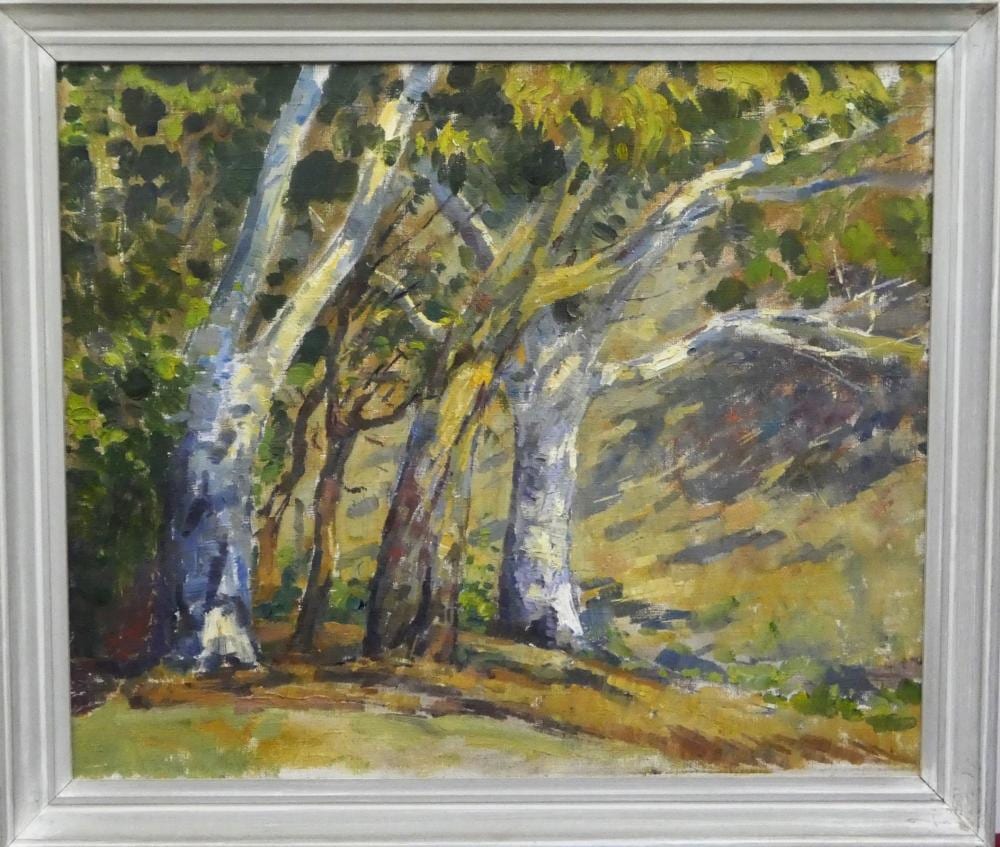 Louis McCubbin comparable auction result: louis mccubbin gum trees at the foothills of mt lofty w cert