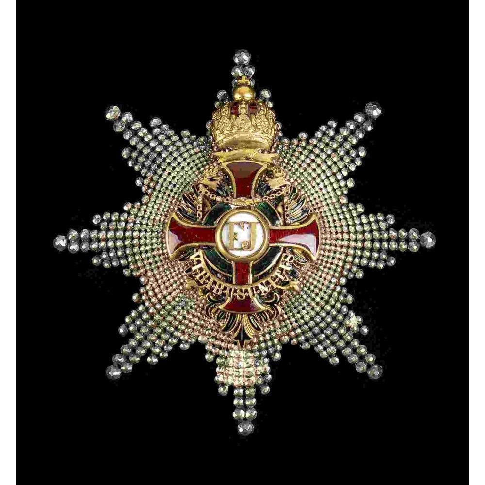 Franz Josef comparable auction result: order of franz josef with laurel leaf insert for military merits