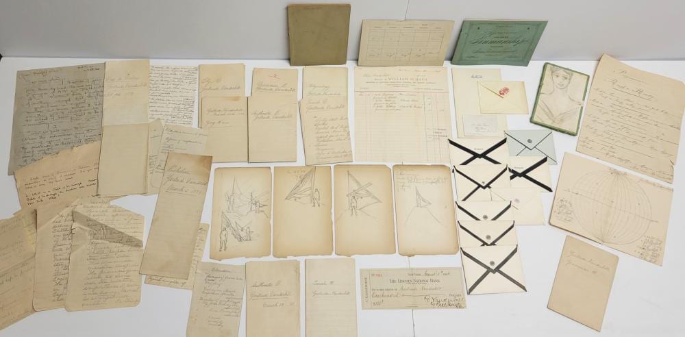 Gertrude Whitney comparable auction result: gertrude vanderbilt 1890 schoolgirl lessons first art purchase cornelius check aviator drawings