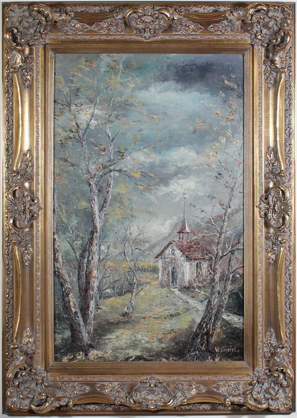 Willy Gisin comparable auction result: willy gisin oil on board