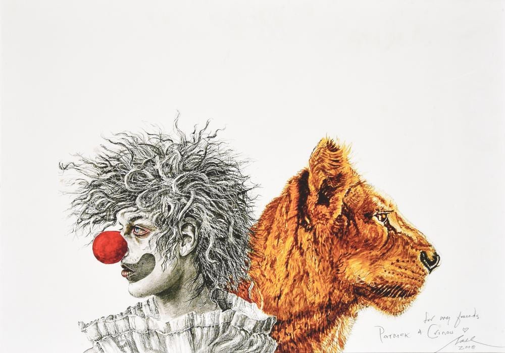 fred nall n en 1948 le clown et la lionne · HVMC - Hôtel des Ventes de Monte-Carlo · 2024-01-25 Fred Nall comparable auction result: fred nall n en 1948 le clown et la lionne