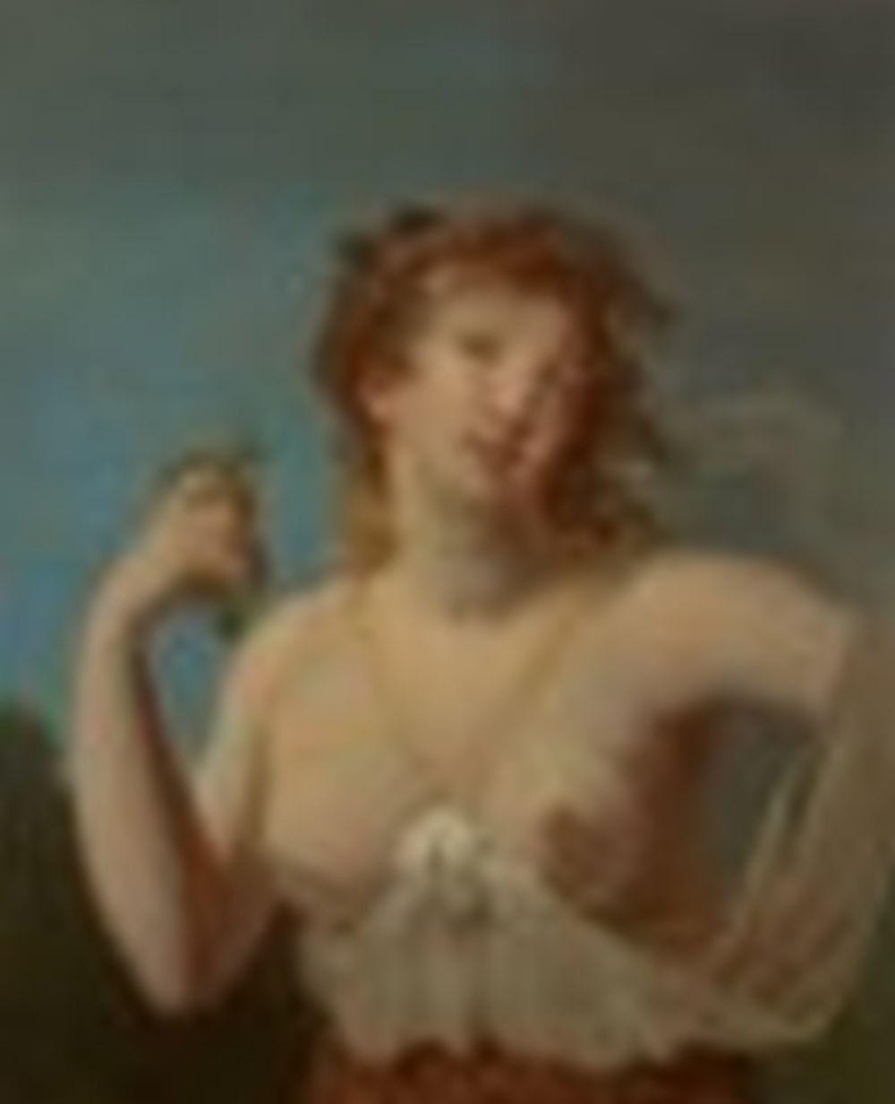 Jacques Antoine Vallin comparable auction result: jacques antoine vallin paris 1760 1831 a bacchante oil on canvas 29 x 23