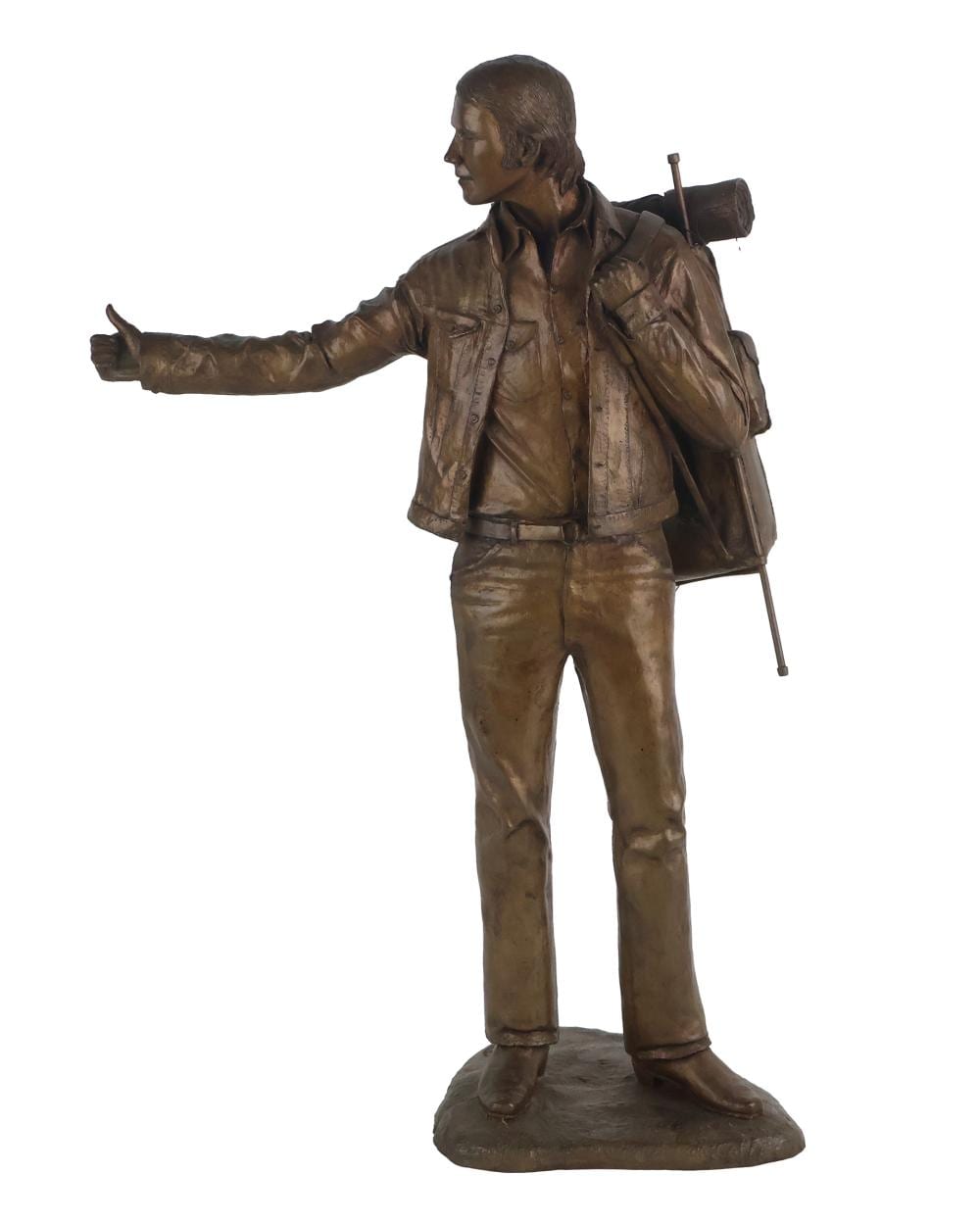 Andre Harvey comparable auction result: andre harvey bronze sculpture the hitch hiker