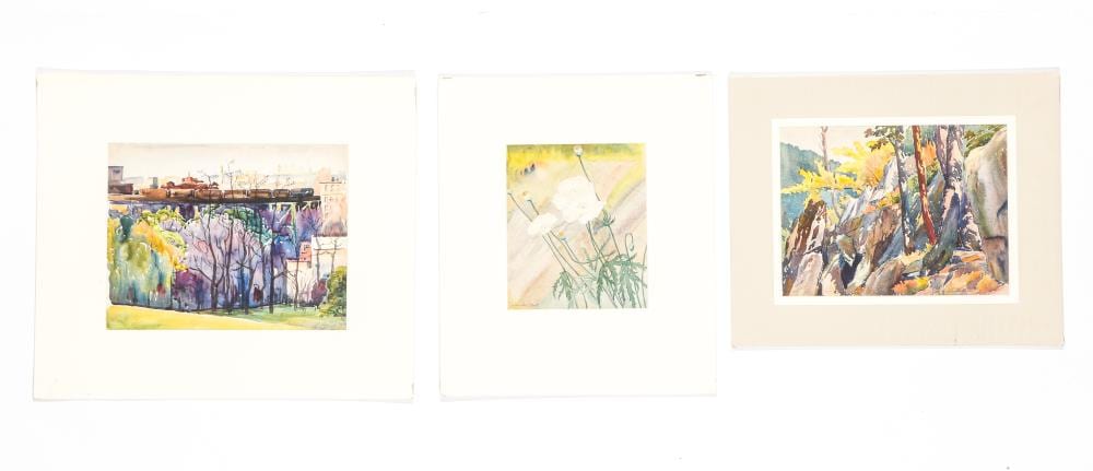 Christian Lawton Dull comparable auction result: christian lawton dull american 1902 1982 three 3 watercolors