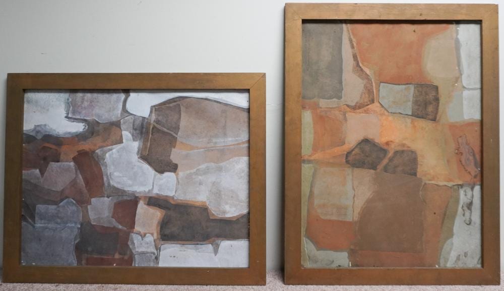 Fernando Maza comparable auction result: fernando maza argentine b 1936 untitled abstract two mixed medias on paper each signed and located ny and dated 60 l l frame 25 1 2 x 32 in 64 8 x 81 3 cm