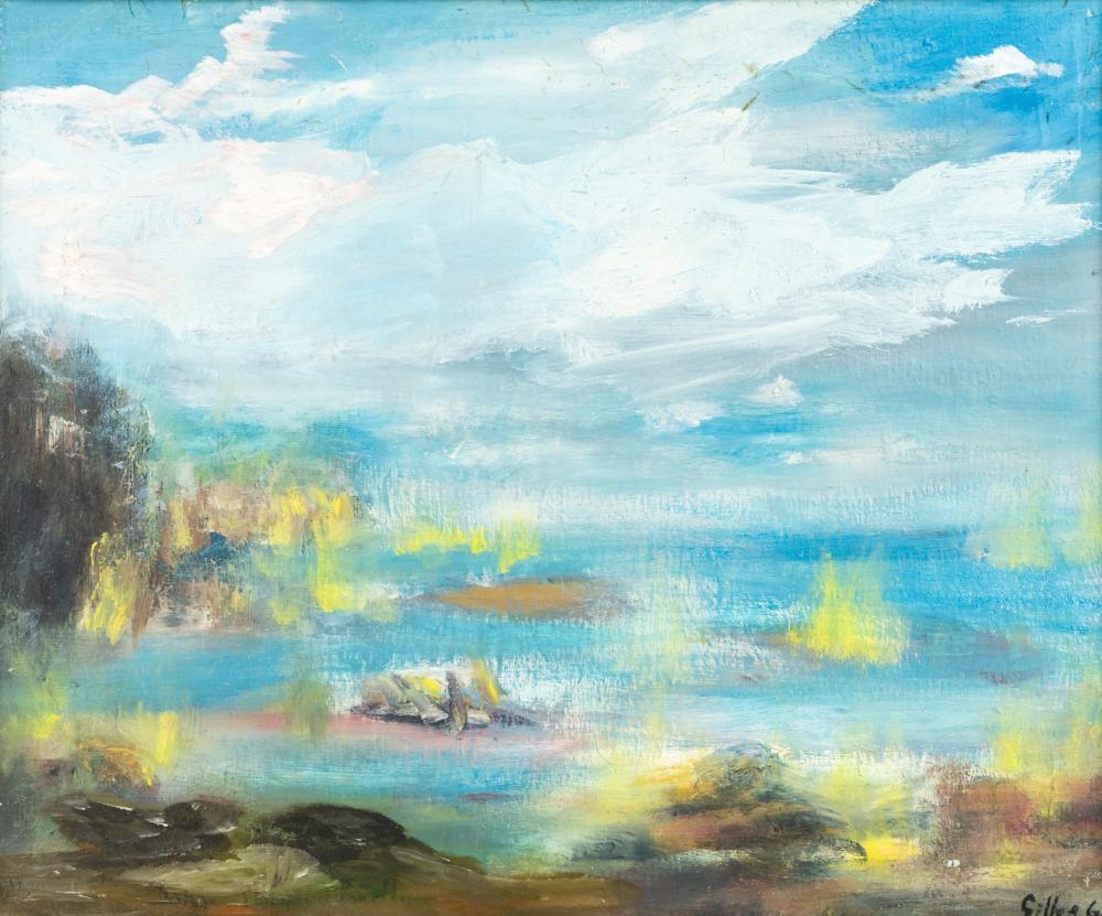 Barthel Gilles comparable auction result: barthel gilles oil on canvas abstract seascape