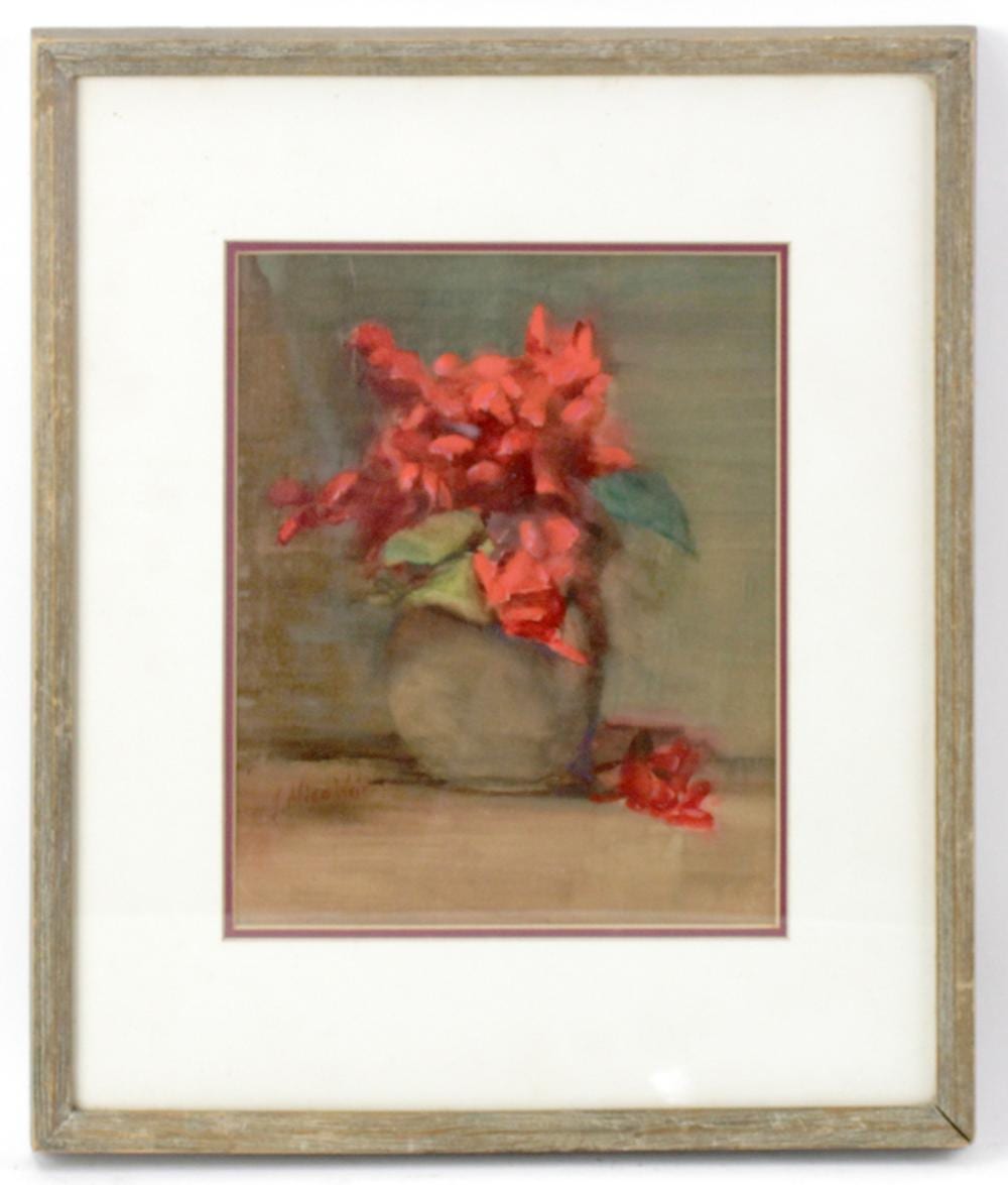 j alden weir floral still life watercolor on paper · Kaminski Auctions · 2024-01-28 Alden Weir comparable auction result: j alden weir floral still life watercolor on paper