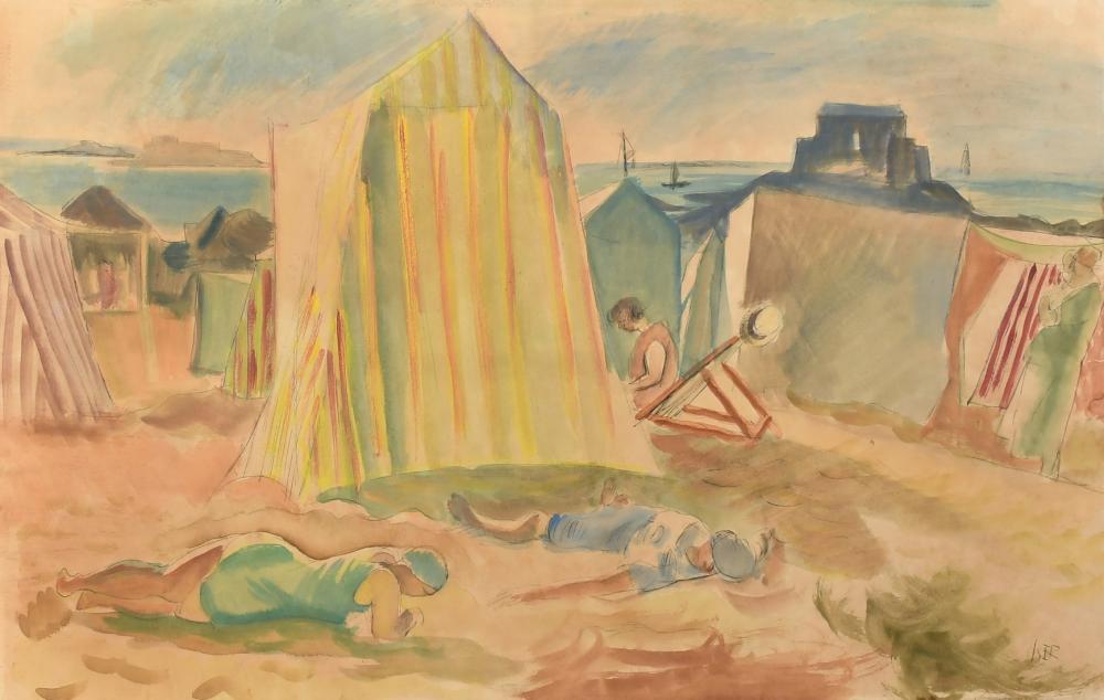 iosif iser 1881 1958 romanian figures resting on a beach ink and watercolour signed 12 25 x 19 31 x 4 · John Nicholson's Fine Art Auctioneers & Valuers · 2024-01-24 Iosif Iser comparable auction result: iosif iser 1881 1958 romanian figures resting on a beach ink and watercolour signed 12 25 x 19 31 x 4