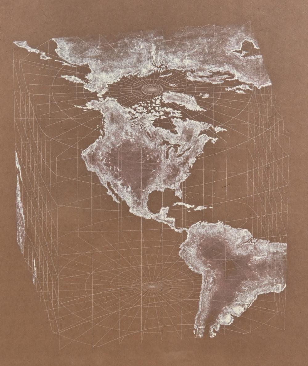 Agnes Denes comparable auction result: agnes denes isometric systems lithograph