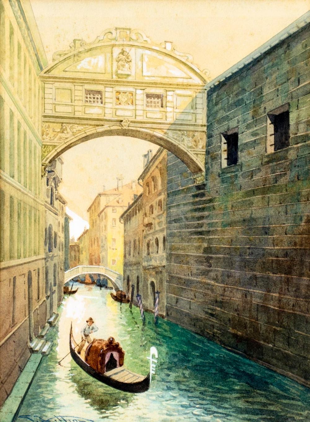 Giulio Vittini comparable auction result: giulio vittini italy 1888 1968 watercolor painting