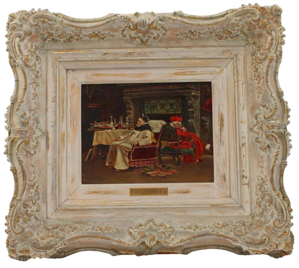 jehan georges vibert o b two cardinals · Weiss Auctions · 2024-01-31 Jehan Georges Vibert comparable auction result: jehan georges vibert o b two cardinals