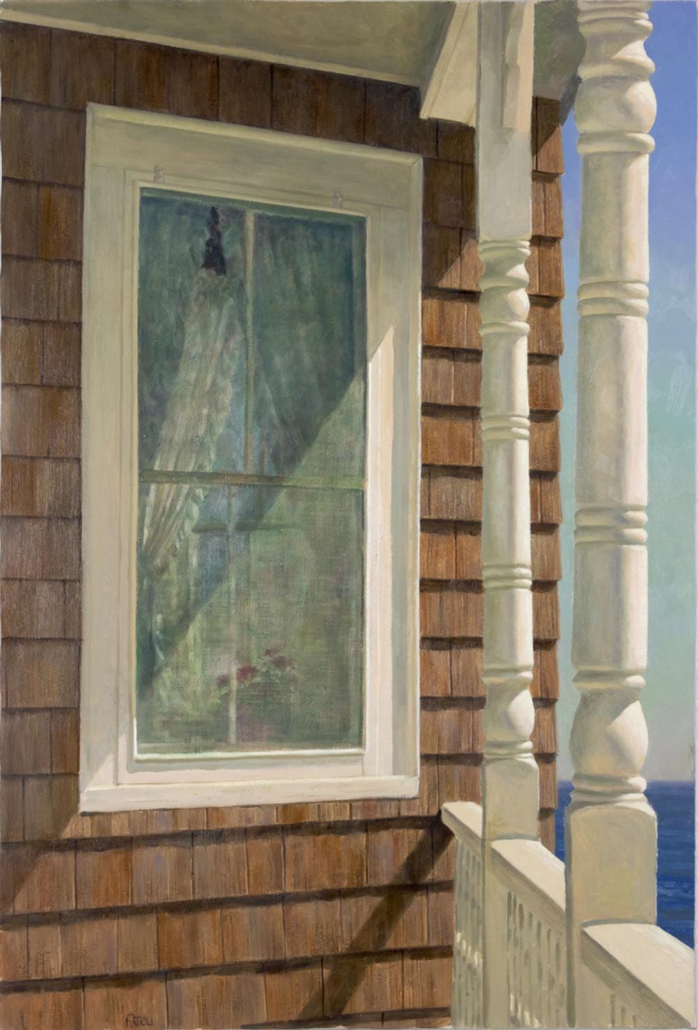 Joseph Reboli comparable auction result: joseph reboli 1945 2004 untitled porch by the sea