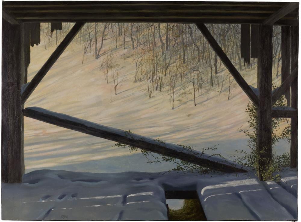 Joseph Reboli comparable auction result: joseph reboli 1945 2004 untitled stable in winter