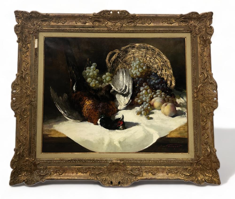 Simon Van Gelderen comparable auction result: simon van gelderen 1905 1986 nature morte au faisan et aux raisins huile sur toile dimensions 80 5 x 66 cm