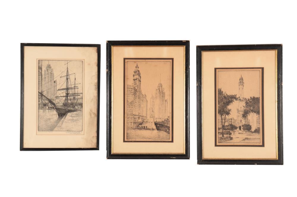 S. Chester Danforth comparable auction result: s chester danforth etchings