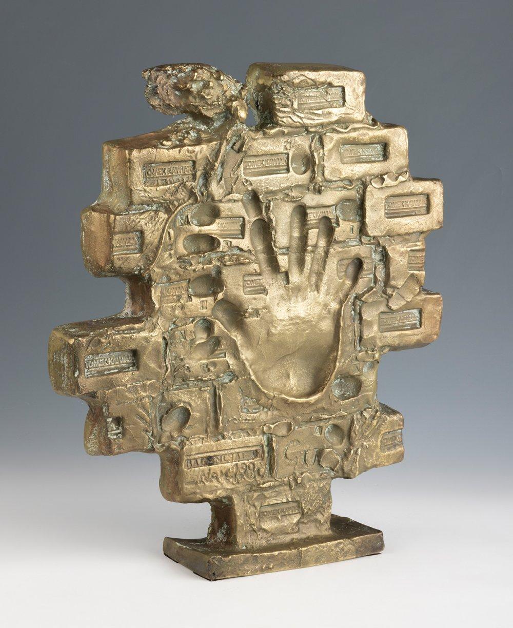 Tomek Kawiak comparable auction result: tomek kawiak poland 1943 untitled 1980 bronze signed and dated