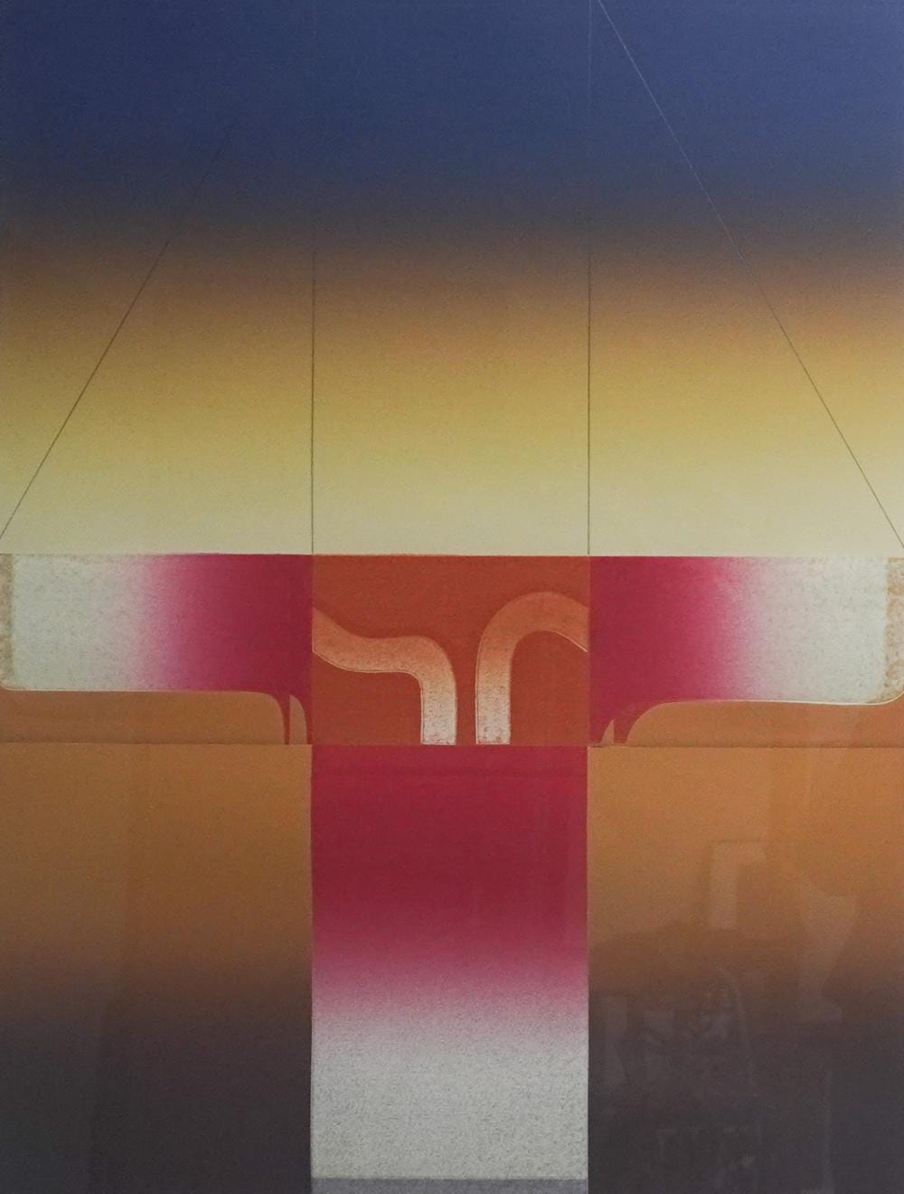 Carlos Dávila comparable auction result: carlos davila peruvian b 1935 reflections iv lithograph ed 30 40 frame 37 1 2 x 29 3 4 in 95 3 x 75 6 cm