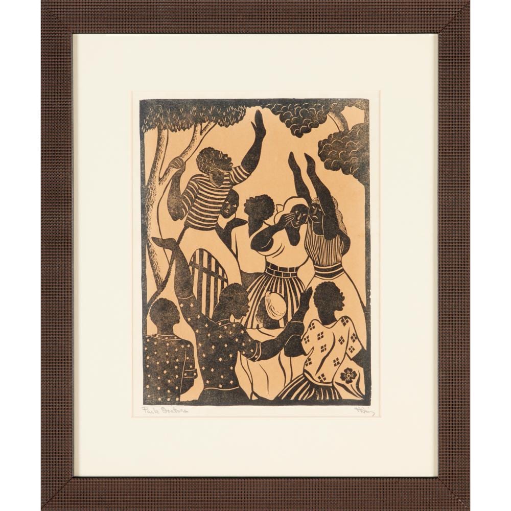 Albert Huie comparable auction result: albert huie woodblock print 1933