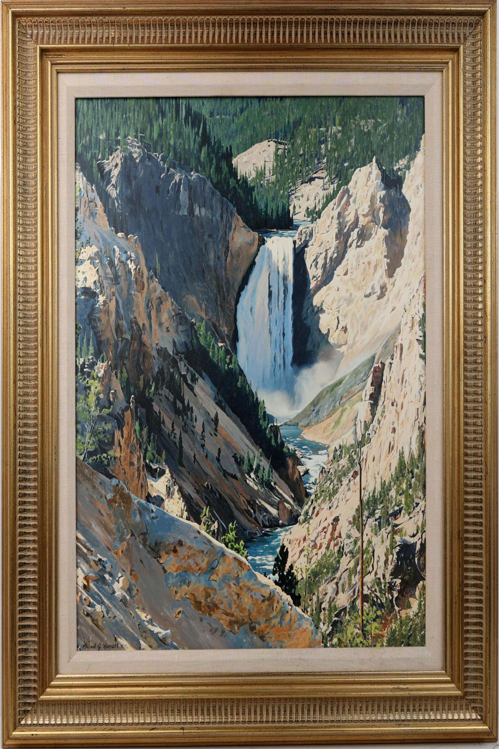MICHAEL HARRELL PHOTOREALIST PAINTING YOSEMITE sold by Manor Auctions, lot 144086 — auction record photograph