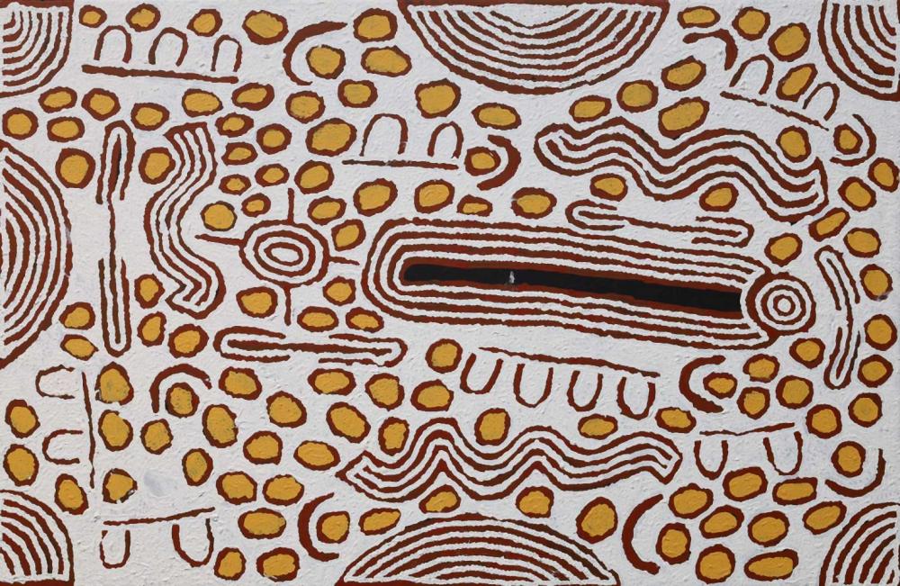 Barbara Reid Napangardi comparable auction result: barbara reid napangardi women s business acrylic on linen painted 2021