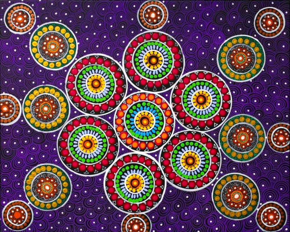 Mary Webb comparable auction result: mary webb body paint acrylic on linen