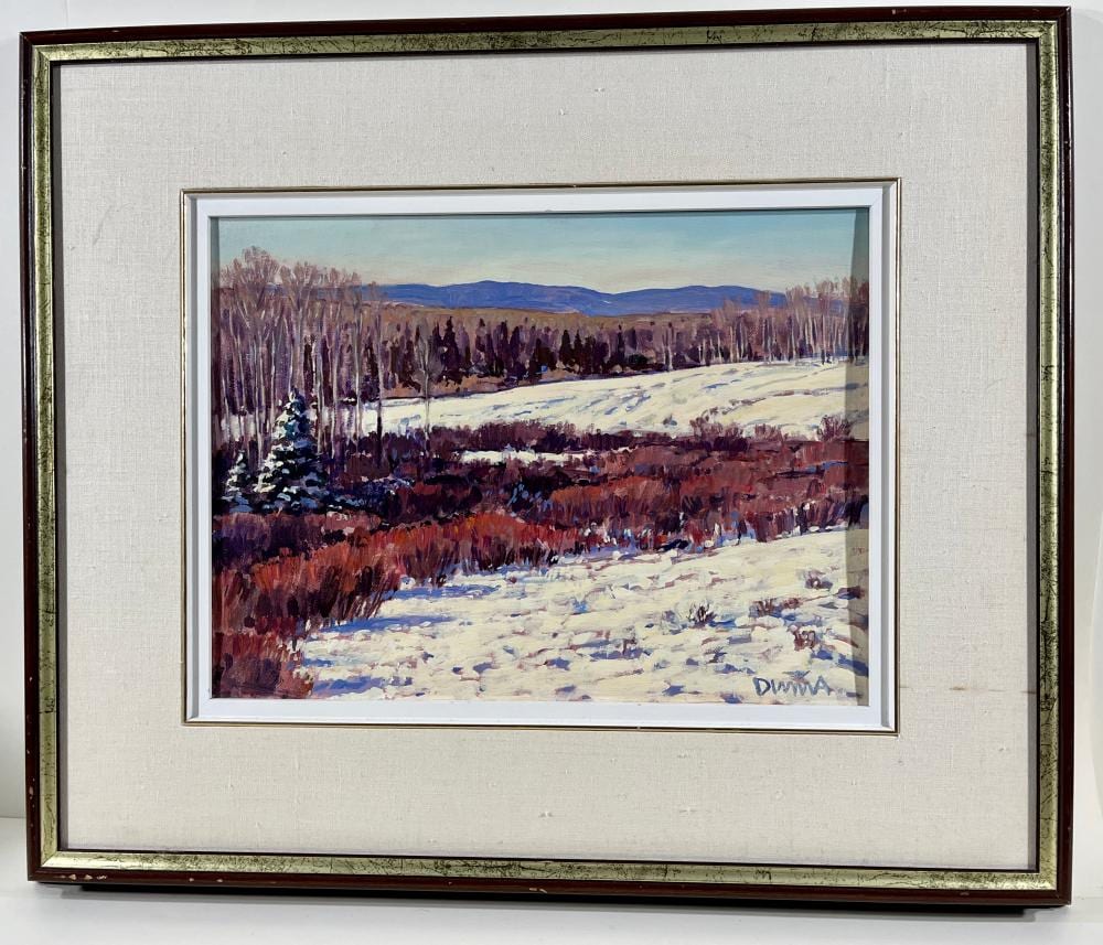 Bill Duma comparable auction result: bill duma willows acrylic on canvas