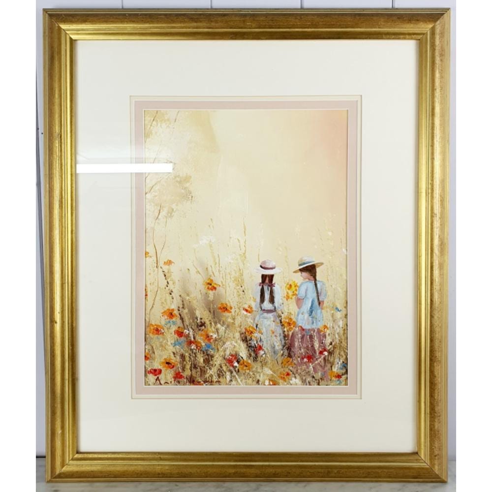 Anita Newman comparable auction result: anita newman fields of wildflowers oil