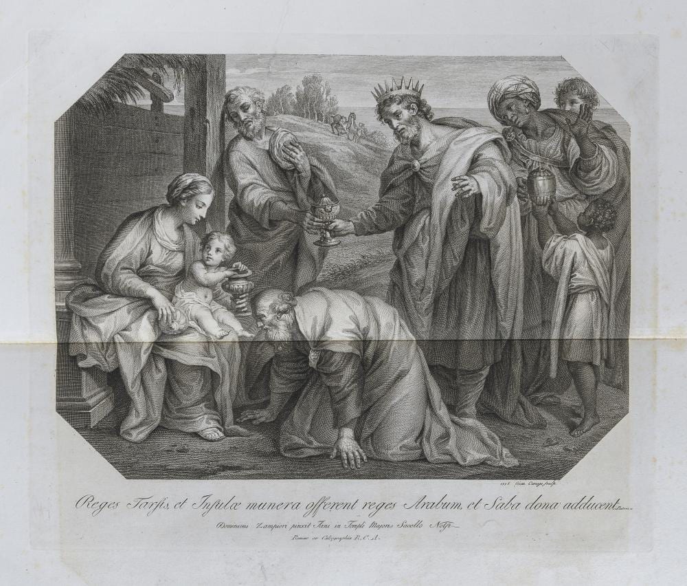Domenico Cunego comparable auction result: six engravings by domenico cunego