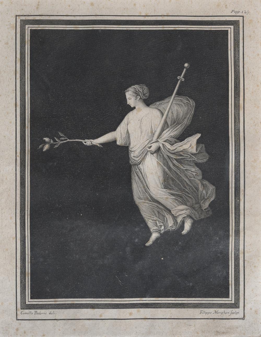 engraving by filippo morghen · Casa d'Aste Babuino · 2024-02-08 Filippo (1730) Morghen comparable auction result: engraving by filippo morghen