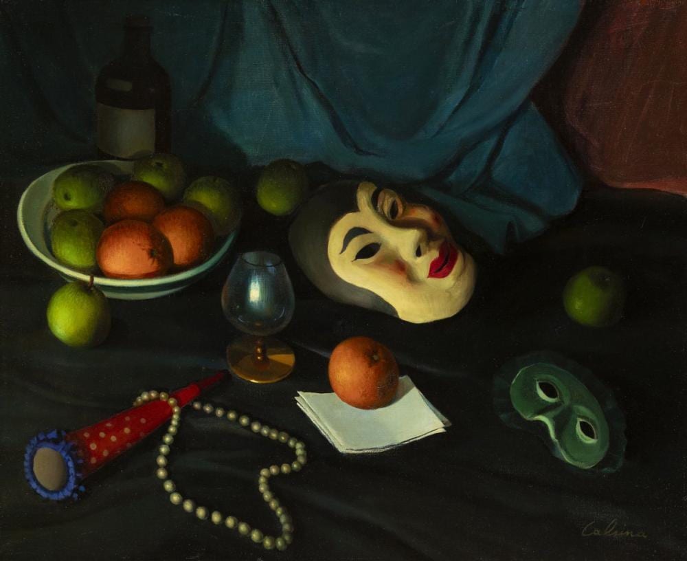 ram n calsina bar barcelona 1901 1992 still life of carnival oil on canvas signed in the lower right corner it has two patches on the back · Setdart Auction House · 2024-02-28 Ramón Calsina comparable auction result: ram n calsina bar barcelona 1901 1992 still life of carnival oil on canvas signed in the lower right corner it has two patches on the back