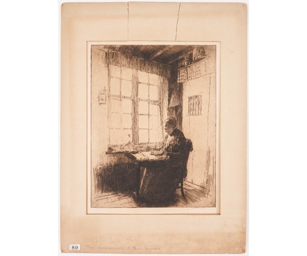 Paul Verrees comparable auction result: j paul verrees etching