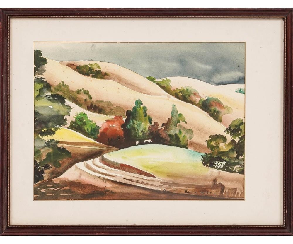 Barse Miller comparable auction result: barse miller watercolor