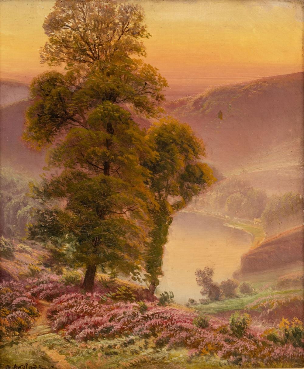 Gaston Anglade comparable auction result: gaston anglade french 1854 1919 oil on canvas midsummer landscape ca 1840 h 18 w 15