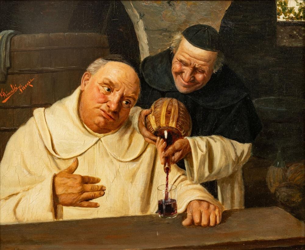 claudio rinaldi italian 1852 1925 oil on canvas one more glass h 14 w 16 5 · DuMouchelles · 2024-02-16 Claudio Rinaldi comparable auction result: claudio rinaldi italian 1852 1925 oil on canvas one more glass h 14 w 16 5