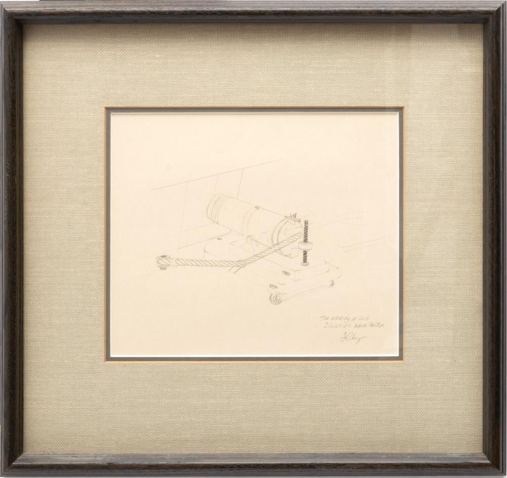 Jim Clary comparable auction result: jim clary american 1939 2018 artist s pencil work sketch on paper for the naming of old ironsides ca later 1970s h 8 5 w 9 5