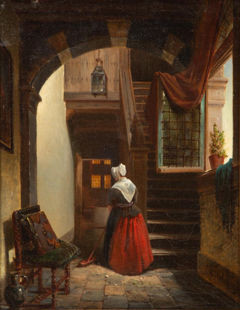 Charles Meer Webb comparable auction result: charles meer webb british 1830 1895 a tribute to vermeer 1889