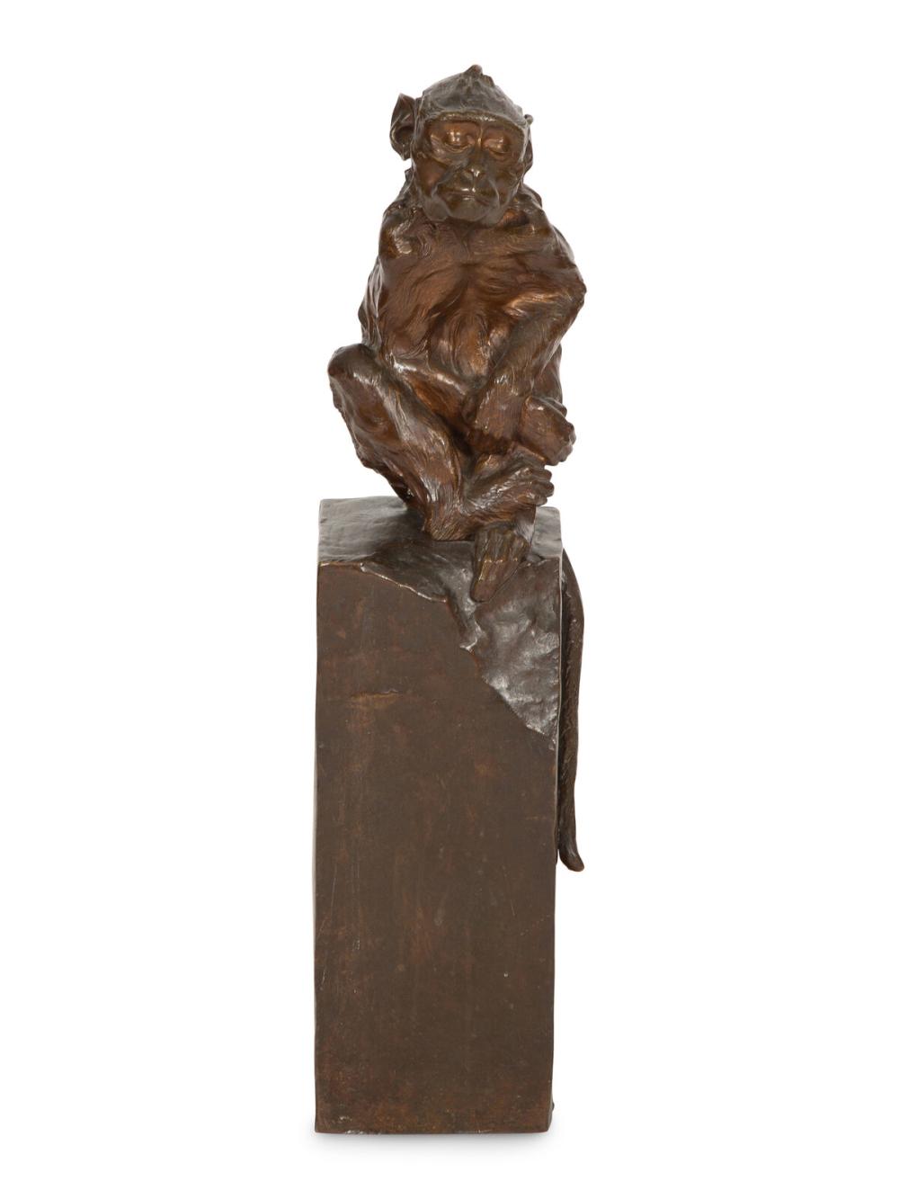 Maurice Roger Marx comparable auction result: maurice roger marx french b 1872 singe pensif 1908