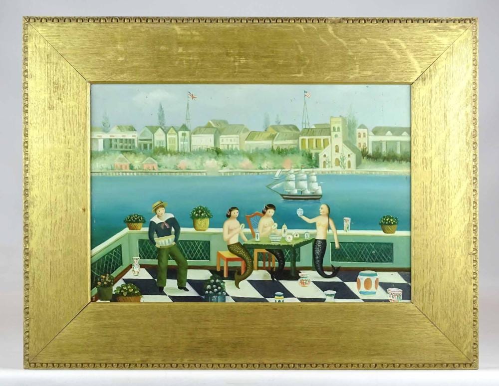 Ralph Cahoon comparable auction result: painting copy of a ralph cahoon