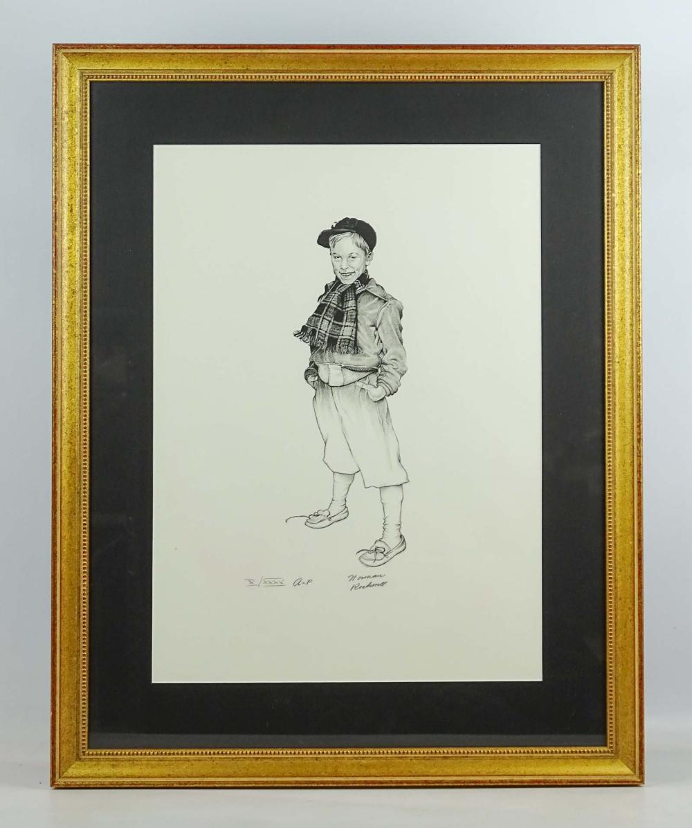 Auction comp thumbnail for Norman Rockwell Artist's Proof Print (Copake Auction Inc., Lot 467)