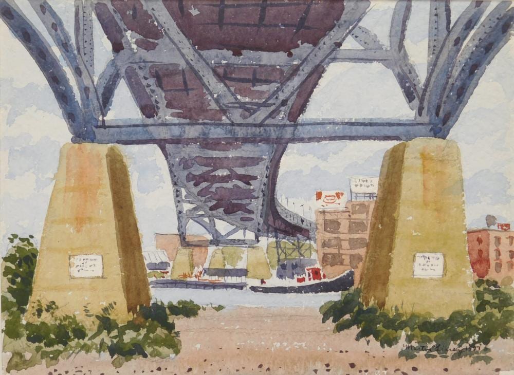 Martin Linsey comparable auction result: martin linsey 1915 2010 watercolor