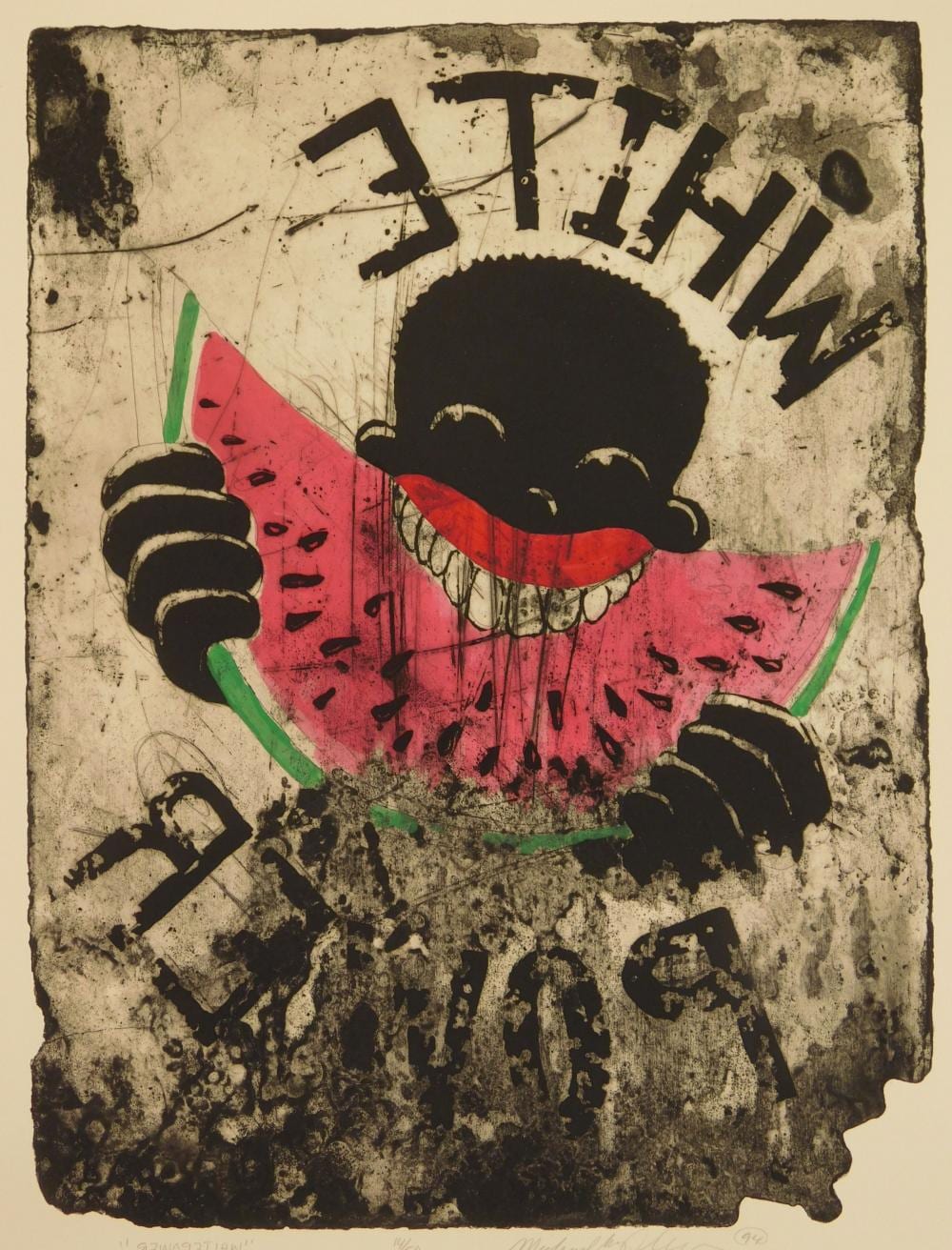 Michael Ray Charles comparable auction result: michael ray charles american 1967 etching